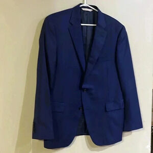 [42/36]Samuelsohn  SB Beckett Blue Wool/ Cashmere Men Regular Fit Blazer
